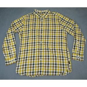 The North Face Mens Large Button Up Shirt Long Sleeve Gingham Plaid